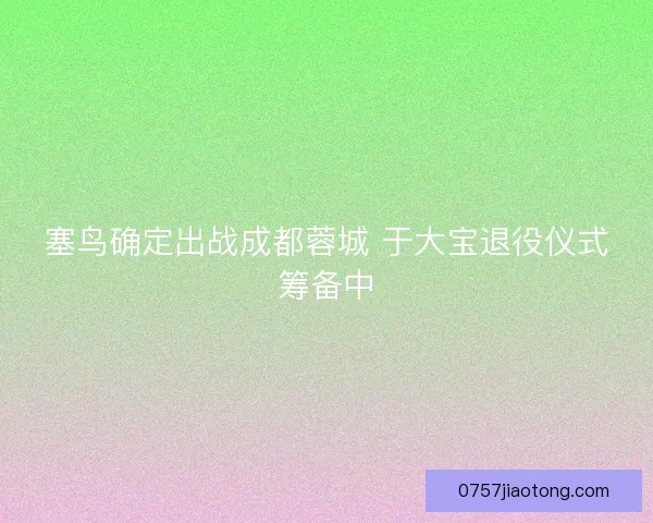 塞鸟确定出战成都蓉城 于大宝退役仪式筹备中